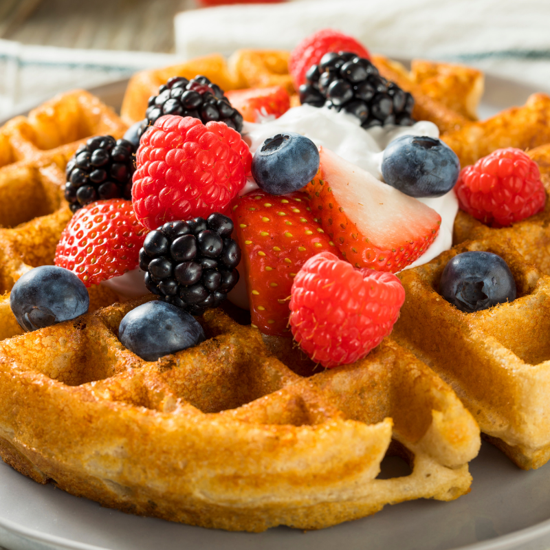 Summer Vanilla Buttermilk Waffles